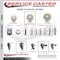 Service Caster 4 Inch Nylon Wheel Swivel 58 Inch Threaded Stem Caster Set with Brake SCC SCC-TS20S414-NYS-PLB-58212-4 - alternate 2